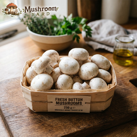 Fresh Button Mushroom 250g x 4