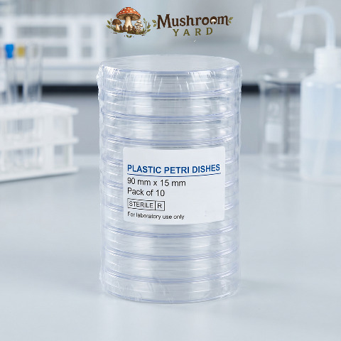 Plastic Petri Dishes 90mm Pack of 10